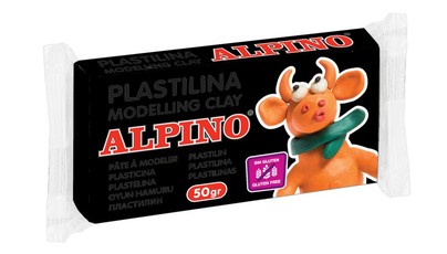 Plastilinas ALPINO 50g juodas
