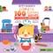 Bitty Baker's First 100 Kitchen Words - Traditional