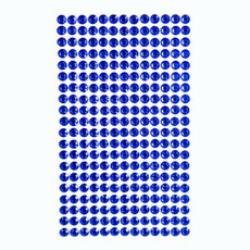 Dekor.lipnūs kristalai 6mm  260vnt.  D.BLU