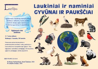 Laukiniai ir naminiai gyvūnai ir paukščiai. Ugdomasis loto žaidimas