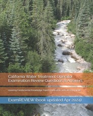 California Water Treatment Operator Examination Review Questions & Answers
