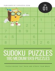 Sudoku Puzzles - 180 Medium 9x9 Puzzles
