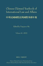 Chinese (Taiwan) Yearbook of International Law and Affairs, Volume 41, 2023