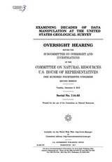 Examining decades of data manipulation at the United States Geological Survey