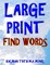 Large Print Find Words