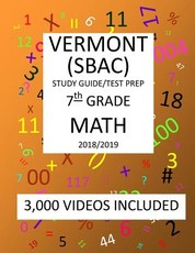 7th Grade VERMONT SBAC, 2019 MATH, Test Prep