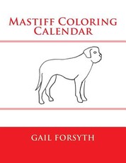 Mastiff Coloring Calendar