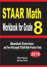 STAAR Math Workbook for Grade 8
