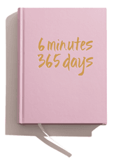 Užduočių knyga – dienoraštis „6 minutės 365 dienos“, pink  (ENGLISH VERSION)