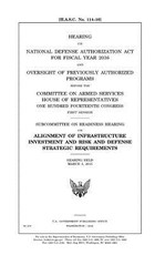 Hearing on National Defense Authorization Act for Fiscal Year 2016 and oversight of previously authorized programs before the Committee on Armed Services, House of Representatives, One Hundred Fourteenth Congress, first session