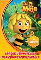 Bitė Maja. Spręsk užduotėles, spalvink paveikslėlius