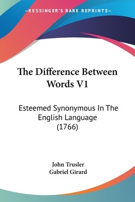 The Difference Between Words V1 | Knygos.lt