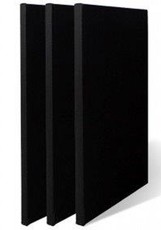 Drobė gruntuota ant porėmio juoda 24x30cm