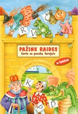 Pažink raides kartu su pasakų herojais: su lipdukais