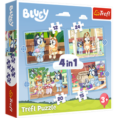 TREFL BLUEY 4 dėlionių rinkinys