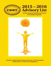 2015 - 2016 Advisory List of International Educational Travel & Exchange Programs