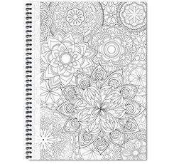 Sąsiuvinis su spirale šone Nuspalvink A5 48 lapai, langeliais