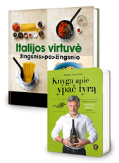 Itališki skoniai: ITALIJOS VIRTUVĖ. ŽINGSNIS PO ŽINGSNIO + KNYGA APIE YPAČ TYRĄ