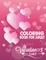 Coloring Book For Adult Happy Valentine's Day