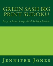 Green Sash Big Print Sudoku