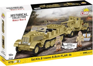 Konstruktorių rinkinys Sd.Kfz.8 su 8,8 cm Flak 36, 975 det.
