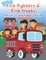 Fire fighters and Fire Trucks Activity and Coloring Book for kids Ages 5 and up