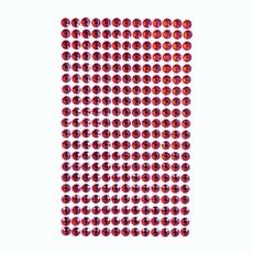 Dekor.lipnūs kristalai 6mm  260vnt.  RED