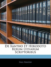 de Xantho Et Herodoto Rerum Lydiarum Scriptoribus