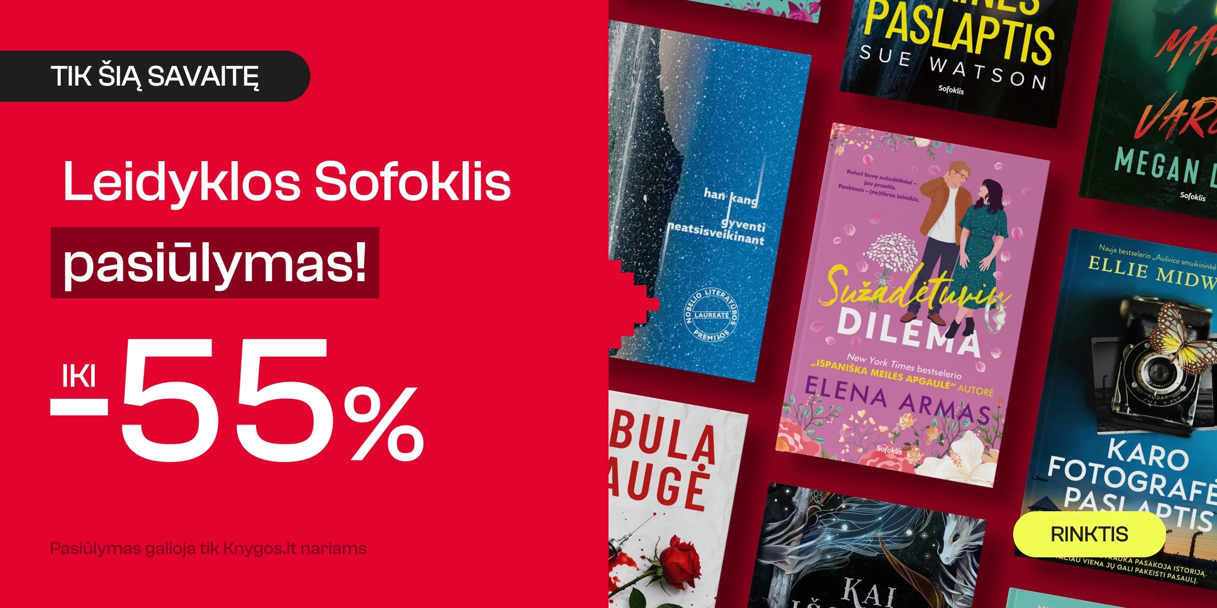 Leidyklos SOFOKLIS knygoms iki -55%!