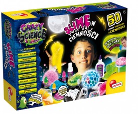 Mokslo rinkinys Crazy Science – tamsoje švytinčios gleivės (slime)