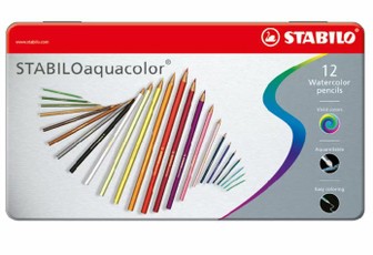 Pieštukai spalvoti akvareliniai ARTY 12vnt metalinėje dėžutėje