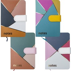 Užrašų knygelė kietais viršeliais „Multicolor“, A6, linijomis, su segtuku