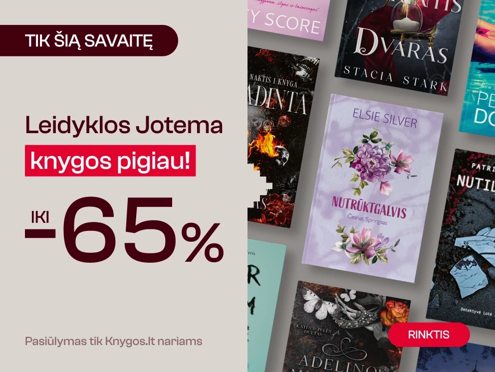 Leidyklos JOTEMA knygoms iki -65%!