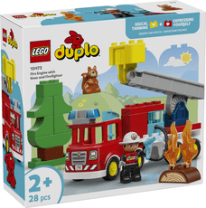 LEGO DUPLO Fire Truck with Hose and Firefighter