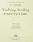 Instructor's Manual to Accompany Teaching Reading to Every Child