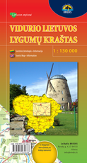 Vidurio Lietuvos lygumų kraštas. 1:130 000