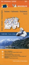 Michelin Regionalkarte Schweiz Nord 1 : 200 000