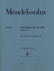 Mendelssohn Bartholdy, Felix - Klaviertrio Nr. 1 d-moll op. 49