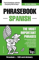 English-Spanish phrasebook and 1500-word dictionary