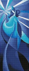 Deimantinė mozaika BLUE MADONNA 32x77