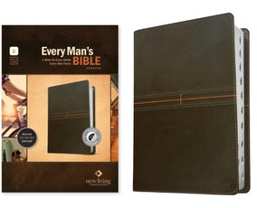 NLT Every Man's Bible, Filament Enabled (Leatherlike, East-West Grey, Indexed, Red Letter)