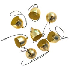 Varpeliai metaliniai aukso sp. 2,6 cm, 8 vnt.