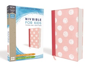 Niv, Bible for Kids, Cloth Over Board, Pink, Red Letter, Comfort Print