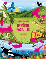 Gyvūnų pasaulis. Lipdukų knyga