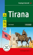 Tirana, Stadtplan 1:10.000, freytag & berndt