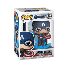 FUNKO POP! Vinilinė figūrėlė: Avengers: Endgame - Captain America w/Broken shield and Mjölnir