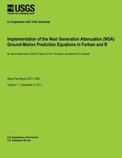 Implementation of the Next Generation Attenuation (NGA) Ground-Motion Prediction Equations in Fortran and R