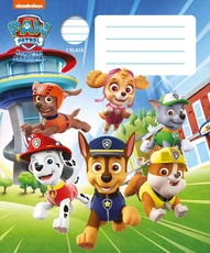 Sąsiuvinis ŠUNYČIAI PATRULIAI 1 klasei, 12 lapų, linijomis