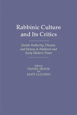 Rabbinic Culture and Its Critics