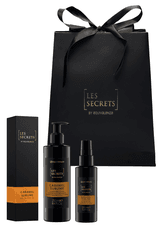 Dovanų rinkinys EQUIVALENZA kvepalai Les Secrets CARAMEL SUBLIME EDP + kūno losjonas Les Secrets CARAMEL SUBLIME + plaukų dulksna Les Secrets CARAMEL SUBLIME